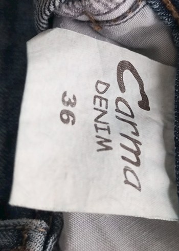 Kemerli Gri Mavi  Kot Etek - Görsel 5