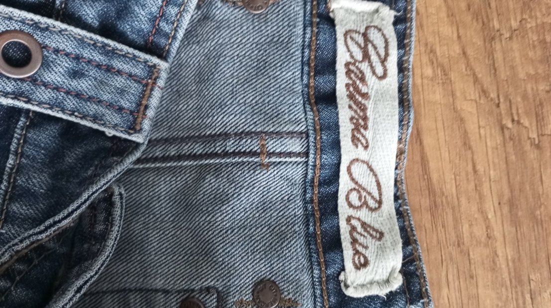 Kemerli Gri Mavi  Kot Etek - Görsel 4