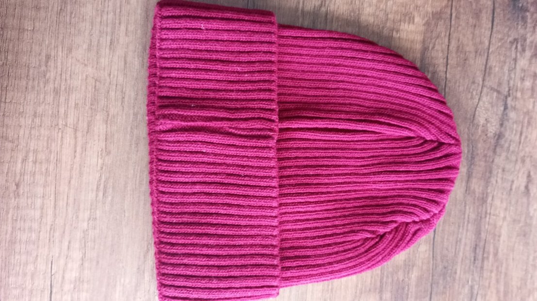 Bordo Örgü Bere - Görsel 3