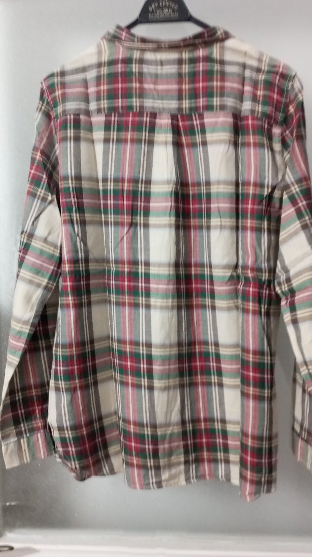 Düğmeli Çok Renkli Kadın Keten Gömlek - Görsel 2