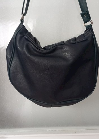 Kemer Detaylı Koyu Yeşil Deri Kadın Çanta - Görsel 2