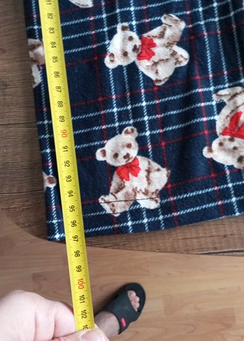 Çok Renkli Ayıcık Desenli Rahat Kadın Pijama Altı - Görsel 5