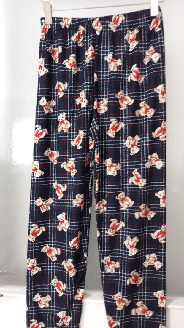 Çok Renkli Ayıcık Desenli Rahat Kadın Pijama Altı - Görsel 2