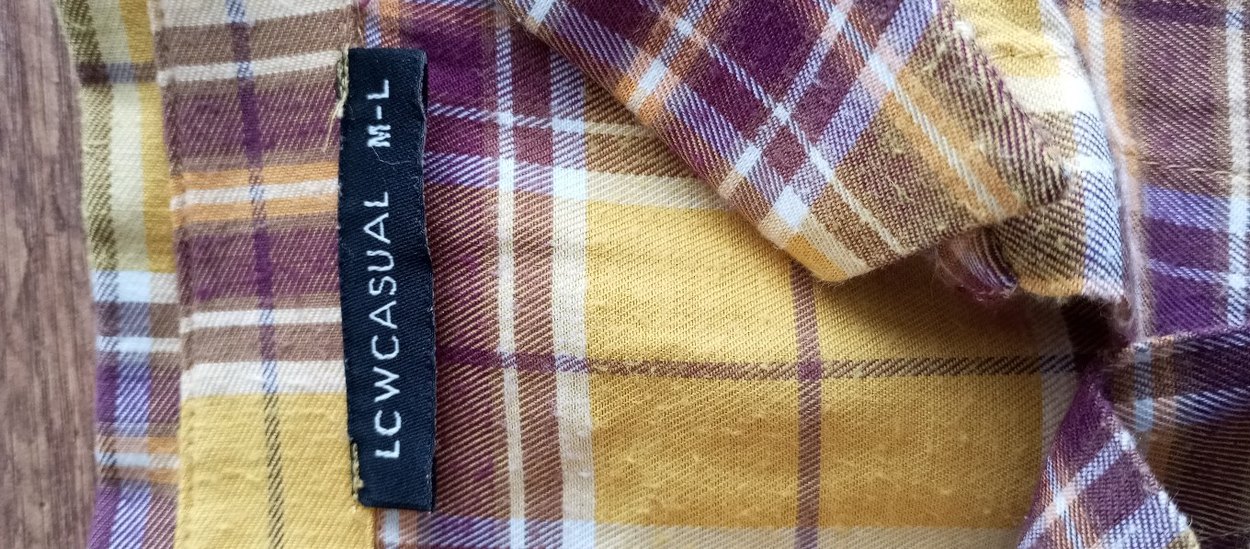 Sarı Ekose Düğmeli Kadın Gömlek - Görsel 3