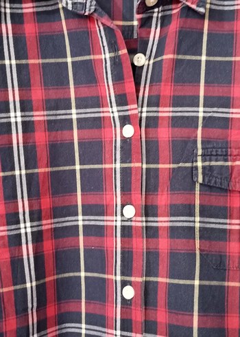 Kareli Uzun Kollu Kadın Gömlek - Görsel 2