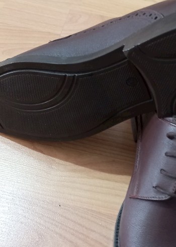 Klasik Koyu Kahverengi Deri Bağcıklı Erkek Ayakkabı - Görsel 3