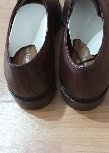 Klasik Koyu Kahverengi Deri Bağcıklı Erkek Ayakkabı - Görsel 2