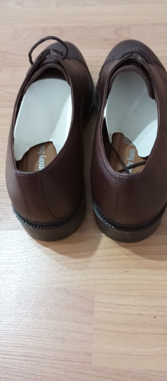 Klasik Koyu Kahverengi Deri Bağcıklı Erkek Ayakkabı - Görsel 2