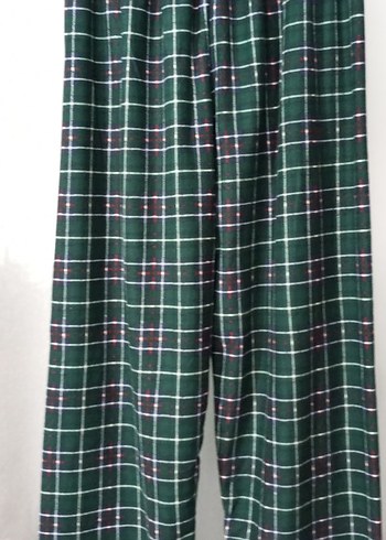 Yeşil Kareli Pijama Altı - Görsel 2