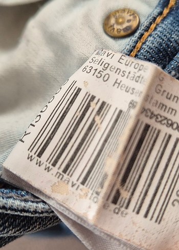 m Beden mavi Renk Mavi jeans Düğmeli Kadın Denim Pantolon