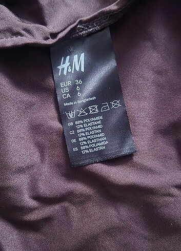 s Beden H&M yeni bikini üstü sırt dekolteli bağlamalı