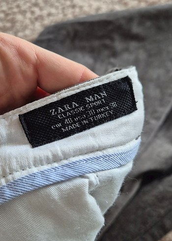 Zara deri detaylı kumaş pantolon - Görsel 8