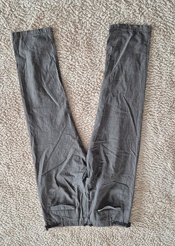 Zara deri detaylı kumaş pantolon - Görsel 2