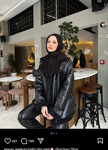 Henza kürklü deri mont 