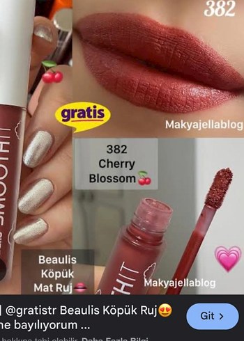  Beden Beaulis Smoothit 382 cherry blossom