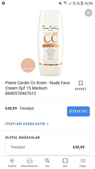 hiç kullanılamadı cc kerem fondöten
