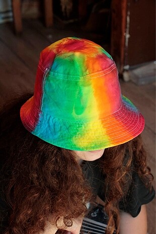 Vintage Love Tie Dye Bucket Şapka