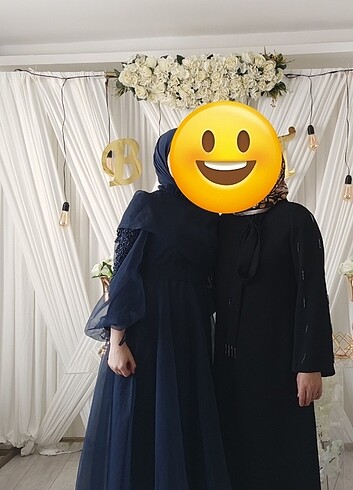 Diğer Tesettür lacivert abiye