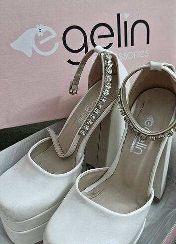 Gelin ayakkabısı 15 cm e-gelin