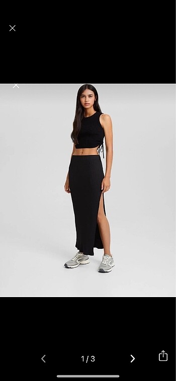 bershka midi etek
