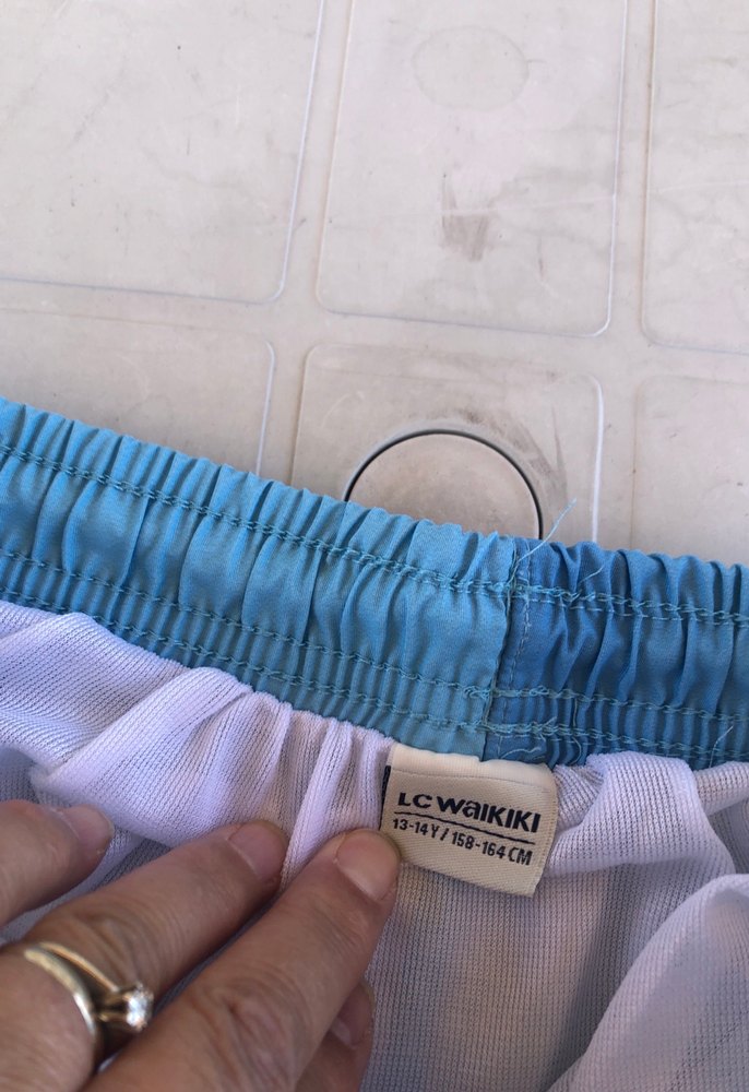 Baskılı Mavi Erkek Çocuk Deniz Şortu - Görsel 3