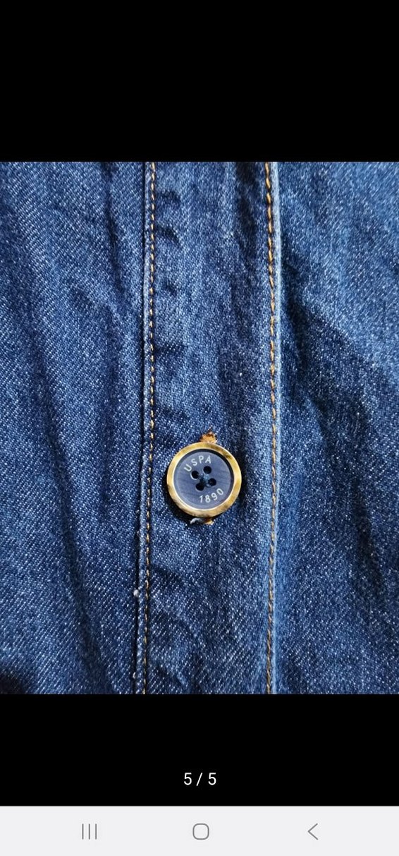 Kadın Parlak Lacivert Mini Denim Elbise - Görsel 5