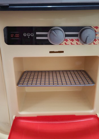 Kırmızı Gri Çocuk Oyuncak Mutfak Seti - Görsel 8