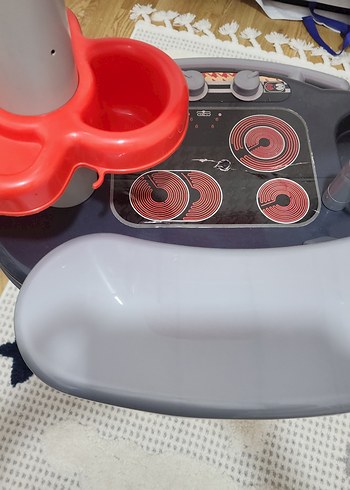 Kırmızı Gri Çocuk Oyuncak Mutfak Seti - Görsel 6