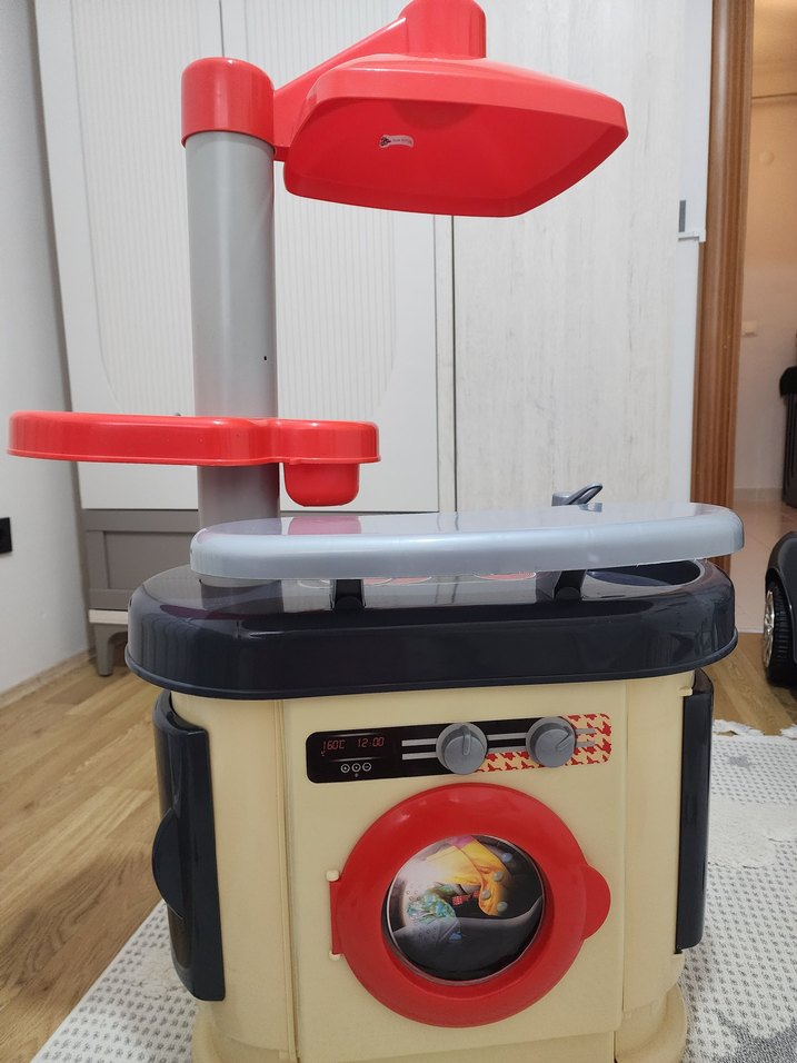 Kırmızı Gri Çocuk Oyuncak Mutfak Seti - Görsel 3