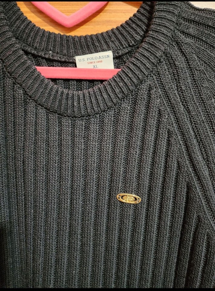 Lacivert Uzun Triko Kadın Elbise - Görsel 3