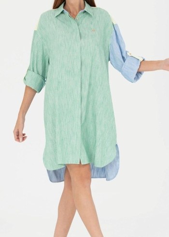 USPA gömlek elbise tunik - Görsel 2