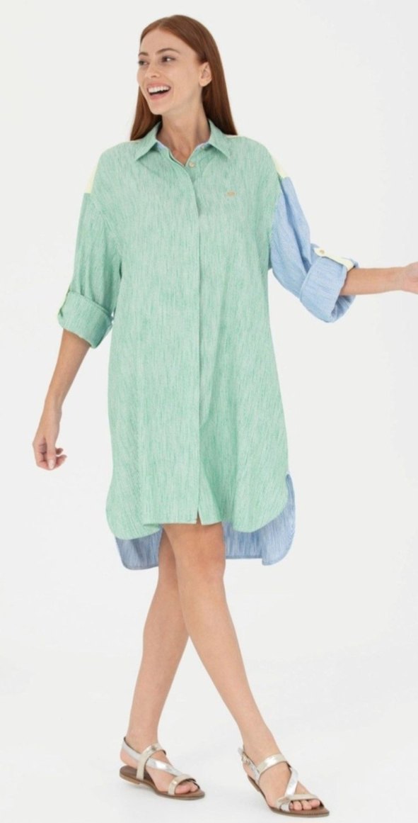 USPA gömlek elbise tunik - Görsel 2