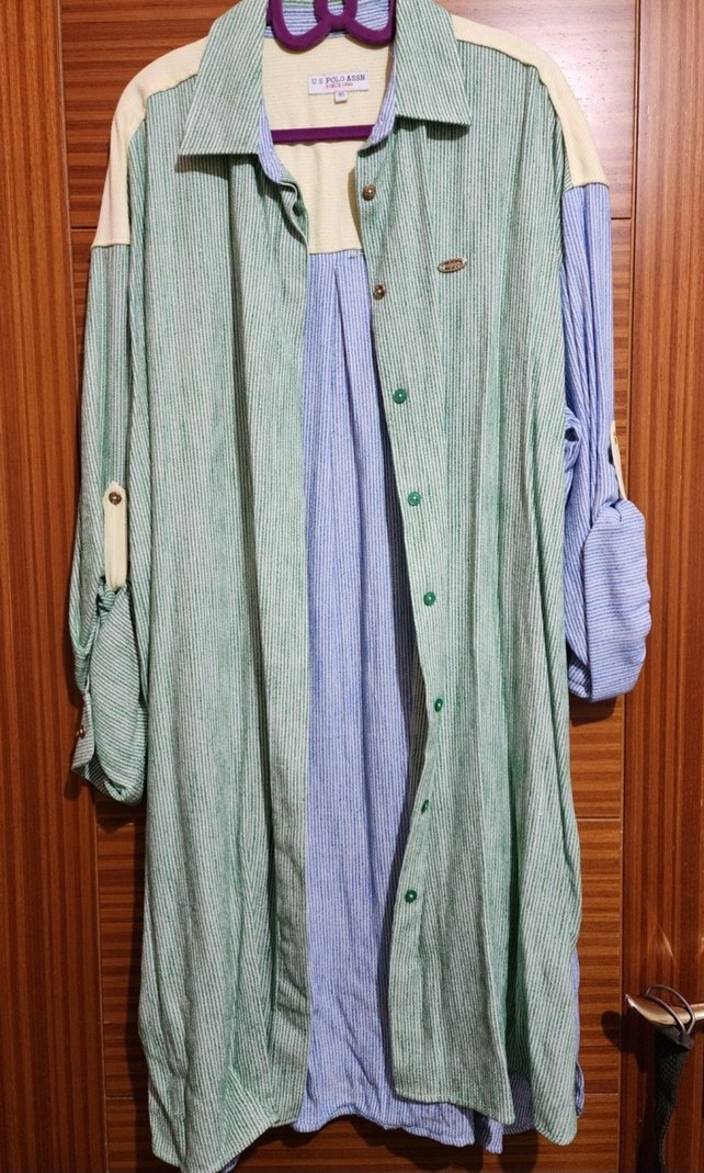 USPA gömlek elbise tunik - Görsel 3