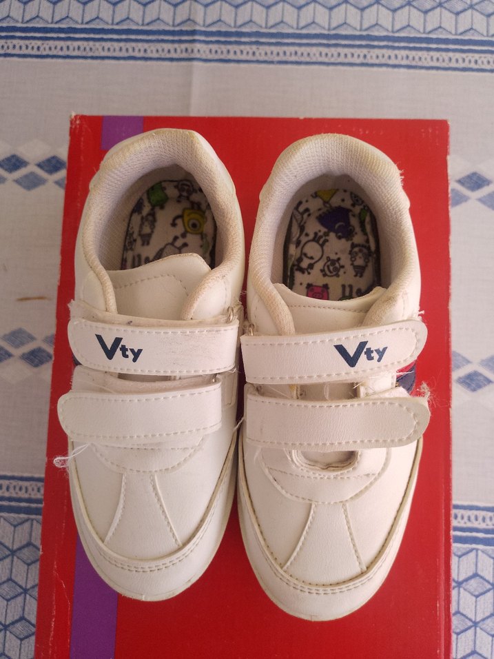 Velcro Beyaz Erkek Çocuk Spor Ayakkabı - Görsel 5