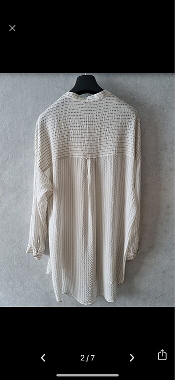 l Beden Massimo Dutti Orjinal yazlık L beden tunik