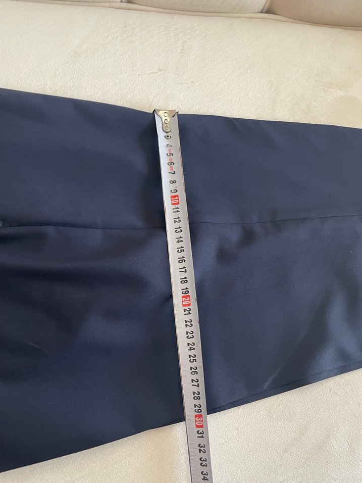 Düğmeli lacıvert Erkek Ofis Pantolonu damatlık - Görsel 5