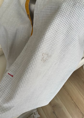 Gri Regular Fit Uzun Kollu Erkek Keten Gömlek - Görsel 2