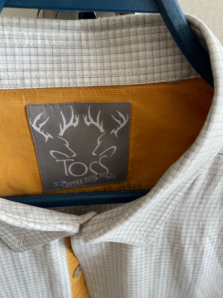 Gri Regular Fit Uzun Kollu Erkek Keten Gömlek - Görsel 5