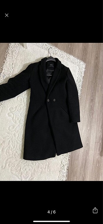 s Beden siyah Renk Stradivarius kadın kaban