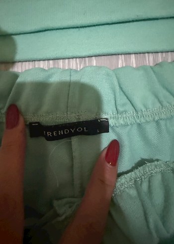s Beden Yeşil Mini Pamuklu Kadın Eşofman Takımı