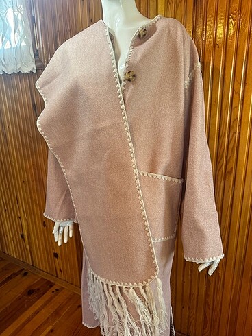 Uzun keçe hırka-panço -Hatun Atila marka - Görsel 5