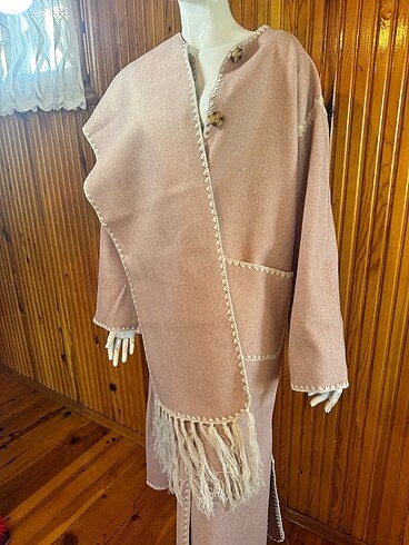 Uzun keçe hırka-panço -Hatun Atila marka - Görsel 7