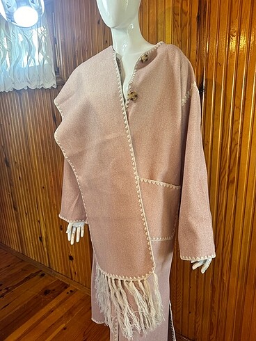 Uzun keçe hırka-panço -Hatun Atila marka - Görsel 8