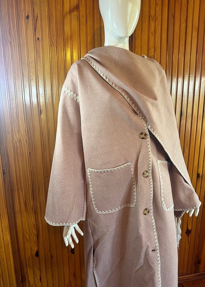 Uzun keçe hırka-panço -Hatun Atila marka - Görsel 2