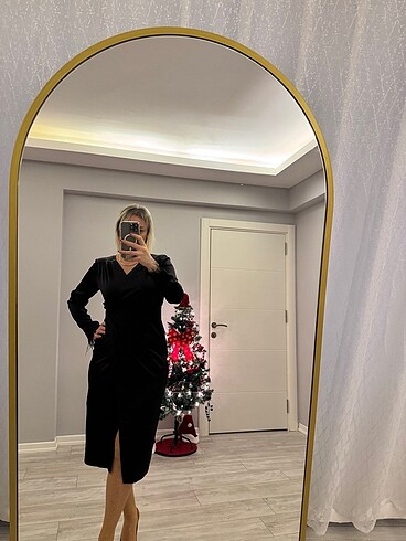 Saten elbise - Görsel 6