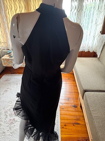 Yandan derin yırtmaçlı elbise - Görsel 6