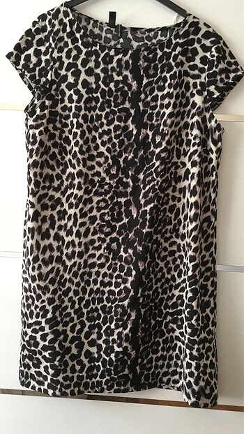 l Beden Mango leopar l beden elbise