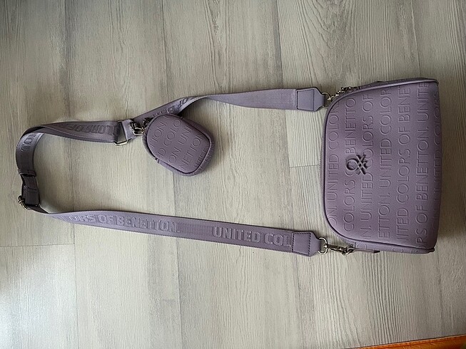 Benetton lila orjinal çanta