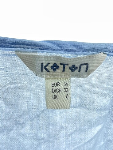 34 Beden mavi Renk Koton Bluz %70 İndirimli.