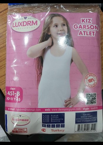 Luxdrm Kız Çocuk kalın ası atlet - Görsel 2